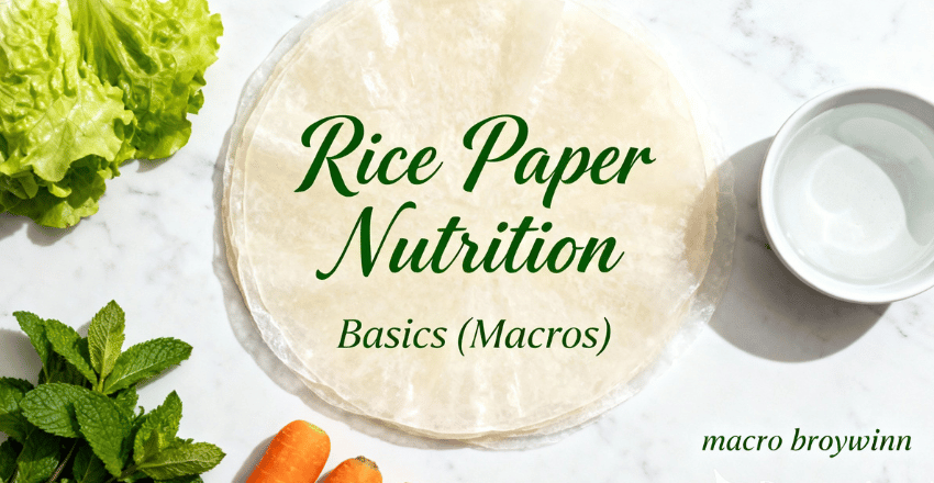 Rice Paper Calories Explained: Nutrition, Sizes, and Tips